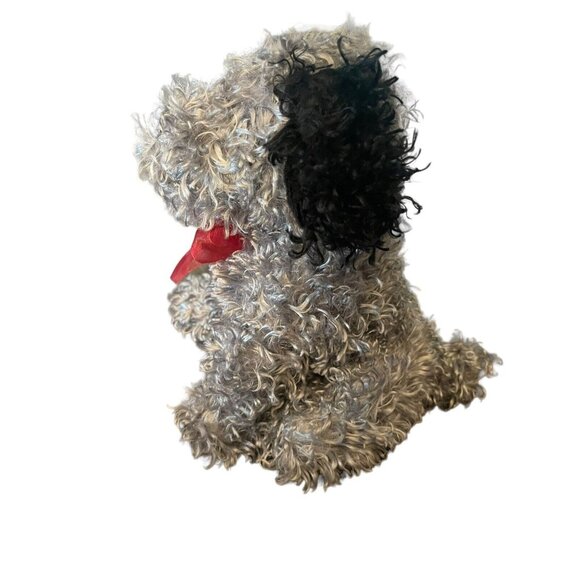 Dan Dee Collectors Choice Gray Scruffy Puppy Dog 9" Plush Terrier Realistic - Picture 5 of 9